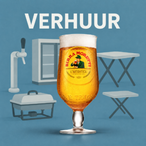 Birra Moretti  bierglazen 25 cl – krat 24 stuks