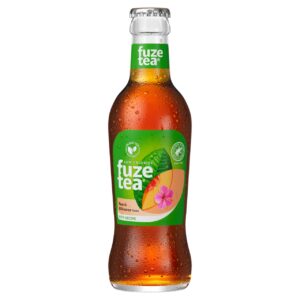Fuze Tea Black ice tea peach hibiscus krat