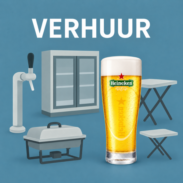 Heineken Ellipse bierglazen 25 cl – krat 40 stuks