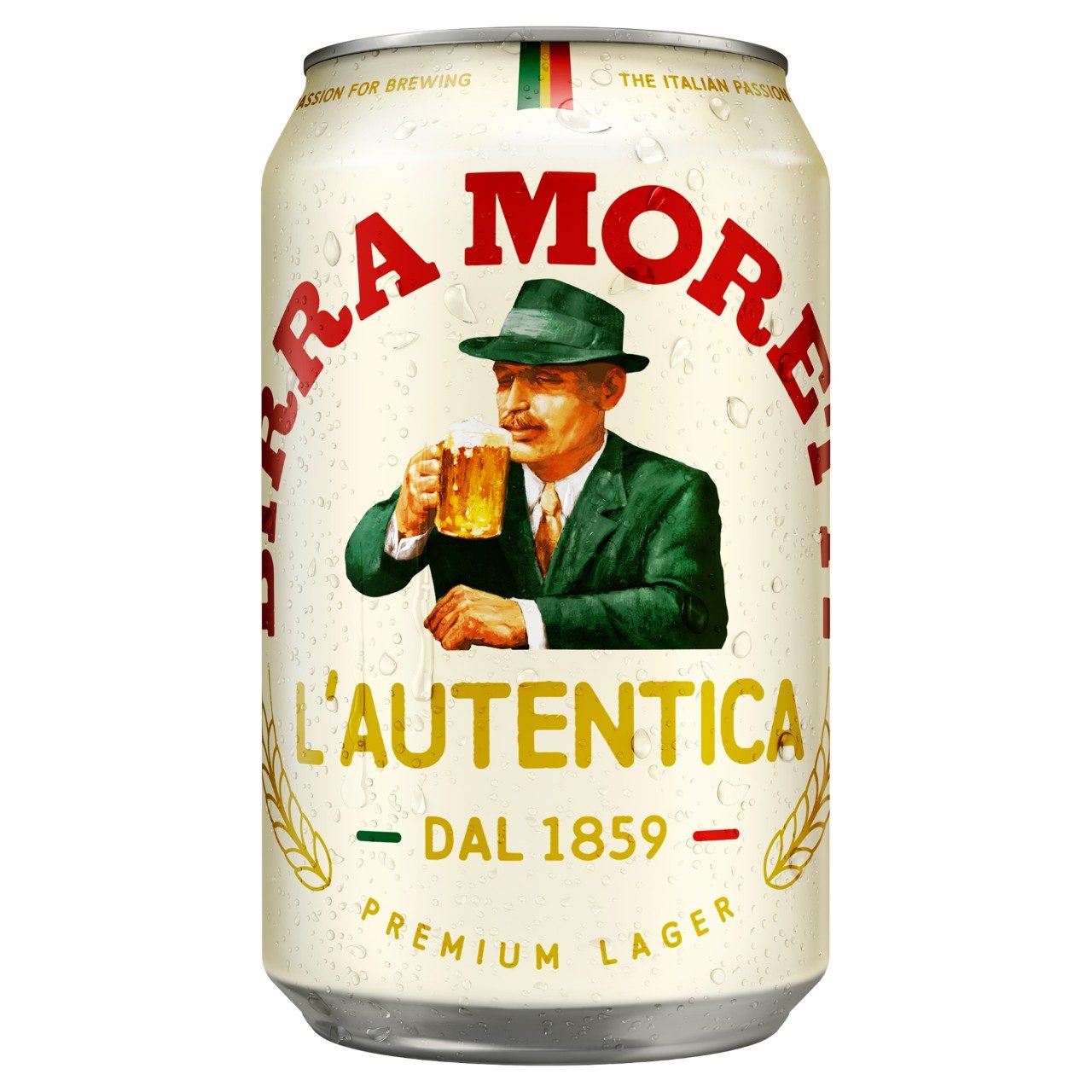 birra moretti blik Amstel blik