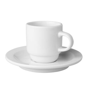Kop en schotel- 14cl – Wit set 24 stuks