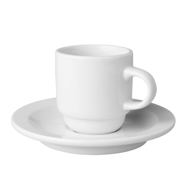 kop en schotel Kop en schotel- 14cl – Wit set 24 stuks