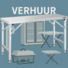 RVS werktafel - inklapbaar - 1500x600mm
