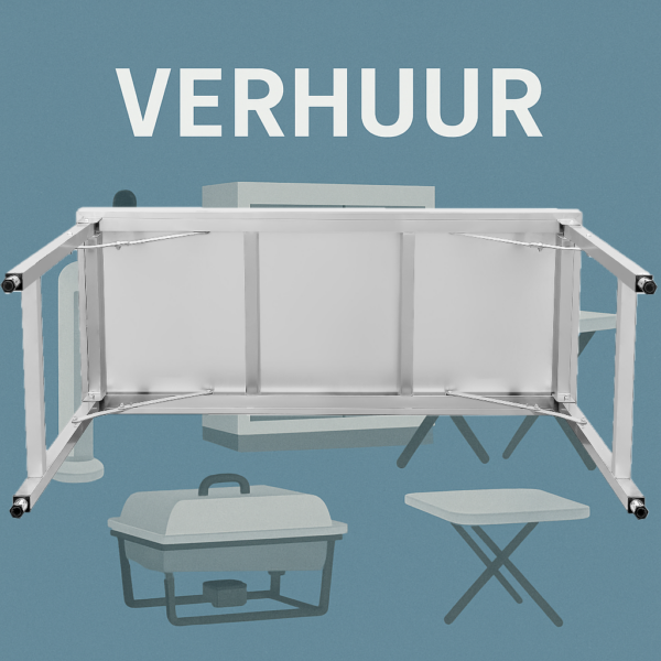 RVS werktafel - inklapbaar - 1500x600mm